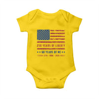 Patriotic 60th Birthday USA 250th Anniversary Baby Onesie 250 Years of Liberty 1966 60 Year Old Gift