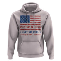 Patriotic 60th Birthday USA 250th Anniversary Hoodie 250 Years of Liberty 1966 60 Year Old Gift