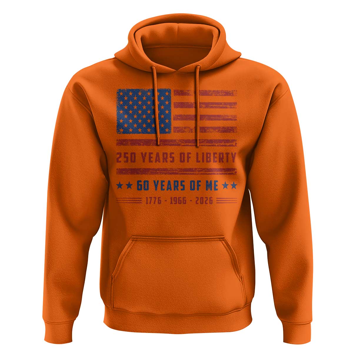 Patriotic 60th Birthday USA 250th Anniversary Hoodie 250 Years of Liberty 1966 60 Year Old Gift