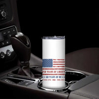 Patriotic 60th Birthday USA 250th Anniversary Skinny Tumbler 250 Years of Liberty 1966 60 Year Old Gift