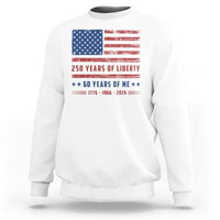 Patriotic 60th Birthday USA 250th Anniversary Sweatshirt 250 Years of Liberty 1966 60 Year Old Gift