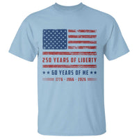 Patriotic 60th Birthday USA 250th Anniversary T Shirt 250 Years of Liberty 1966 60 Year Old Gift