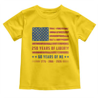 Patriotic 60th Birthday USA 250th Anniversary Toddler T Shirt 250 Years of Liberty 1966 60 Year Old Gift