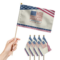 60th Birthday USA 250th Anniversary Patriotic Handheld Flag 250 Years of Liberty 1966 60 Year Old Gift