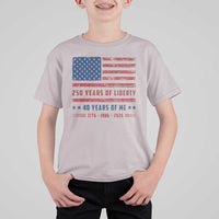 Patriotic 40th Birthday USA 250th Anniversary T Shirt For Kid 250 Years of Liberty 1986 40 Year Old Gift