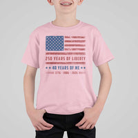 Patriotic 40th Birthday USA 250th Anniversary T Shirt For Kid 250 Years of Liberty 1986 40 Year Old Gift
