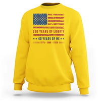 Patriotic 40th Birthday USA 250th Anniversary Sweatshirt 250 Years of Liberty 1986 40 Year Old Gift