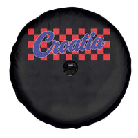 Croatia Spare Tire Cover Checkered Retro Hrvatska Zagreb Croatian