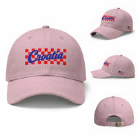 Croatia Baseball Cap Checkered Retro Hrvatska Zagreb Croatian
