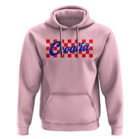 Croatia Hoodie Checkered Retro Hrvatska Zagreb Croatian