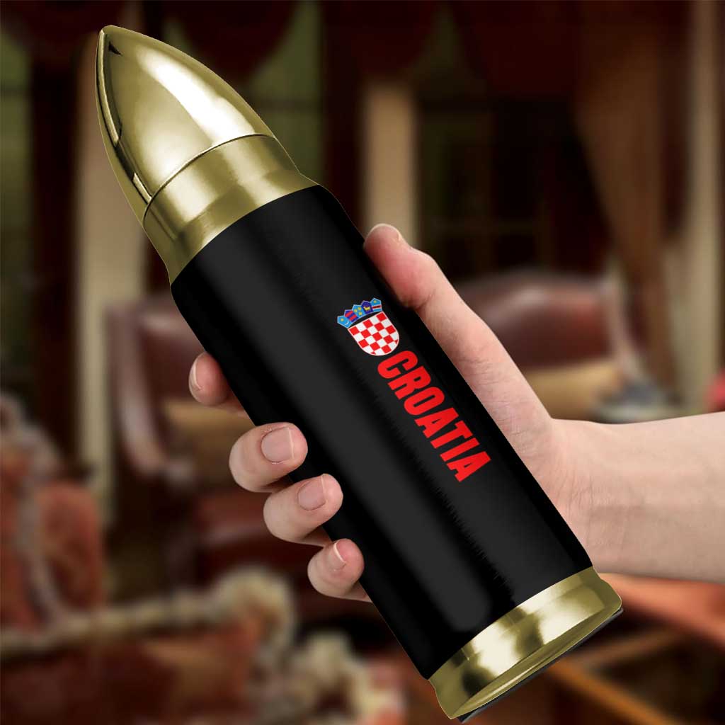 Croatia Bullet Tumbler Vintage Hrvatska Zagreb Croatian
