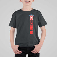 Croatia T Shirt For Kid Vintage Hrvatska Zagreb Croatian