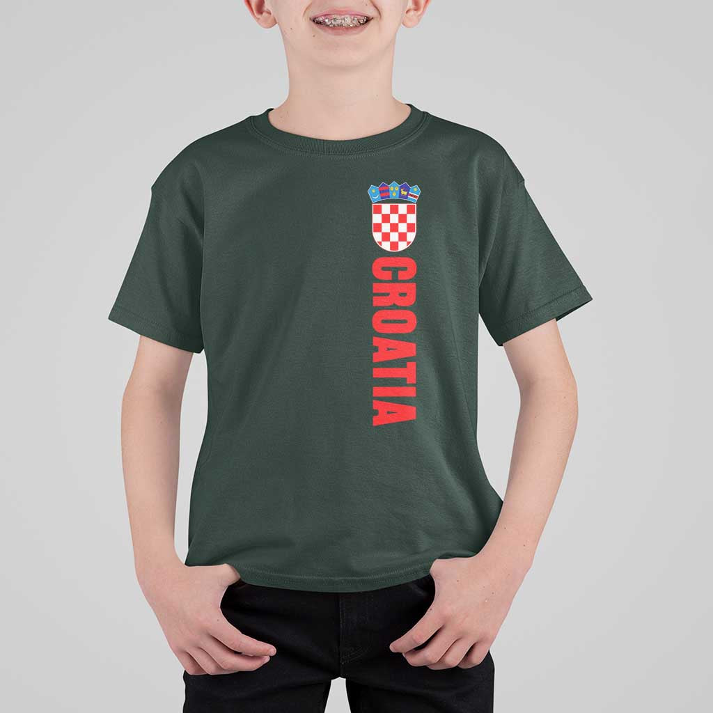 Croatia T Shirt For Kid Vintage Hrvatska Zagreb Croatian