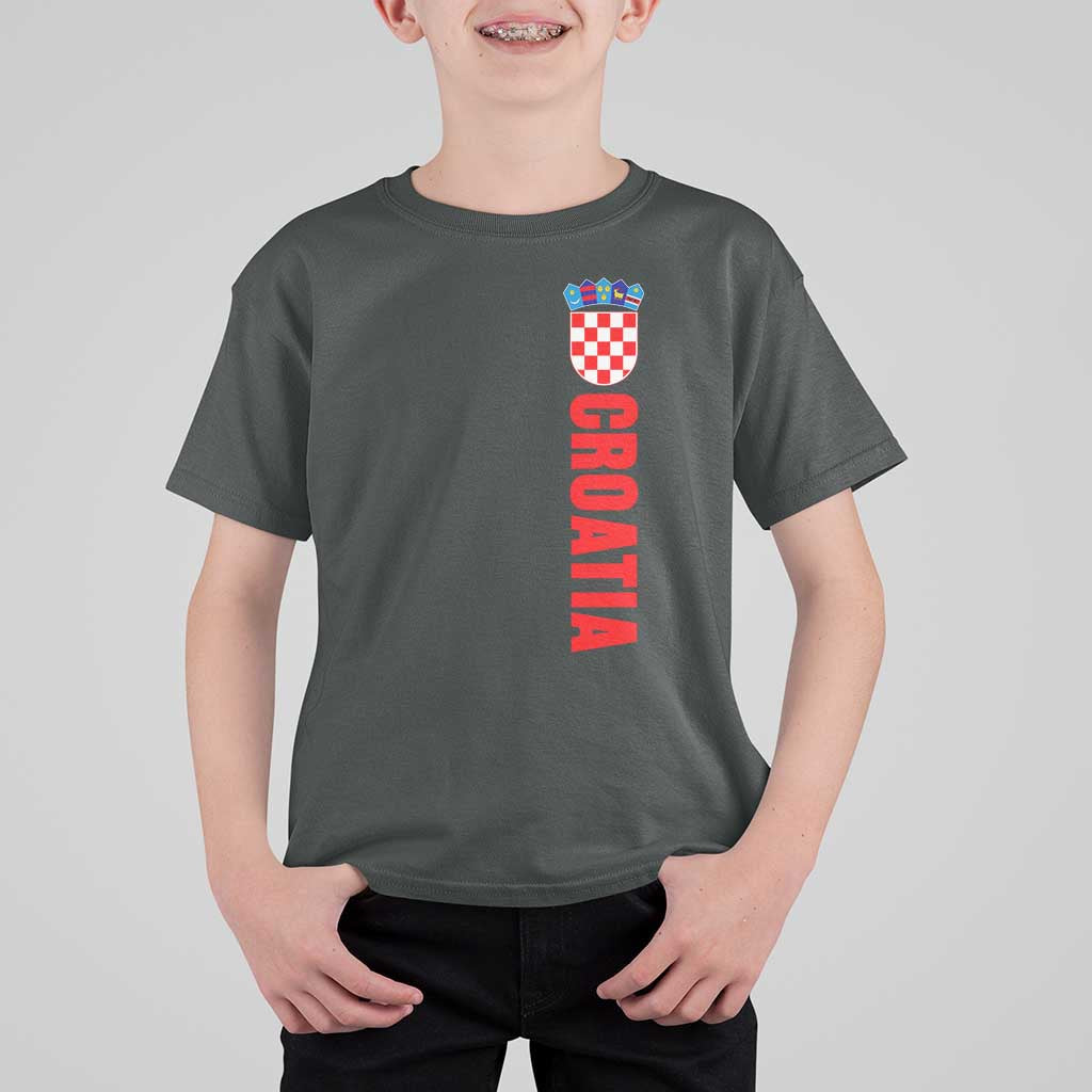 Croatia T Shirt For Kid Vintage Hrvatska Zagreb Croatian