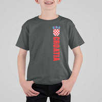 Croatia T Shirt For Kid Vintage Hrvatska Zagreb Croatian