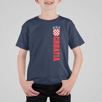 Croatia T Shirt For Kid Vintage Hrvatska Zagreb Croatian