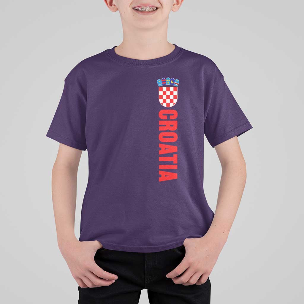 Croatia T Shirt For Kid Vintage Hrvatska Zagreb Croatian