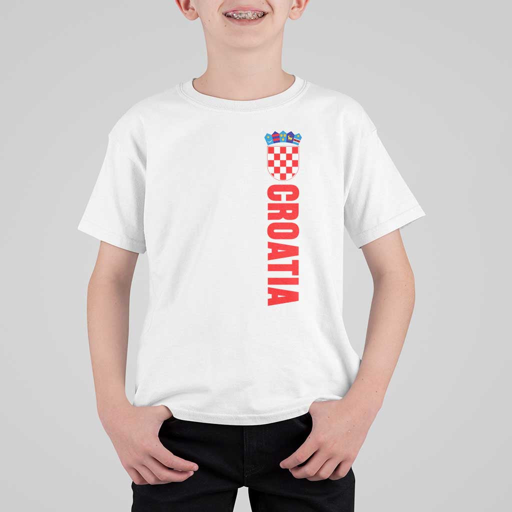 Croatia T Shirt For Kid Vintage Hrvatska Zagreb Croatian