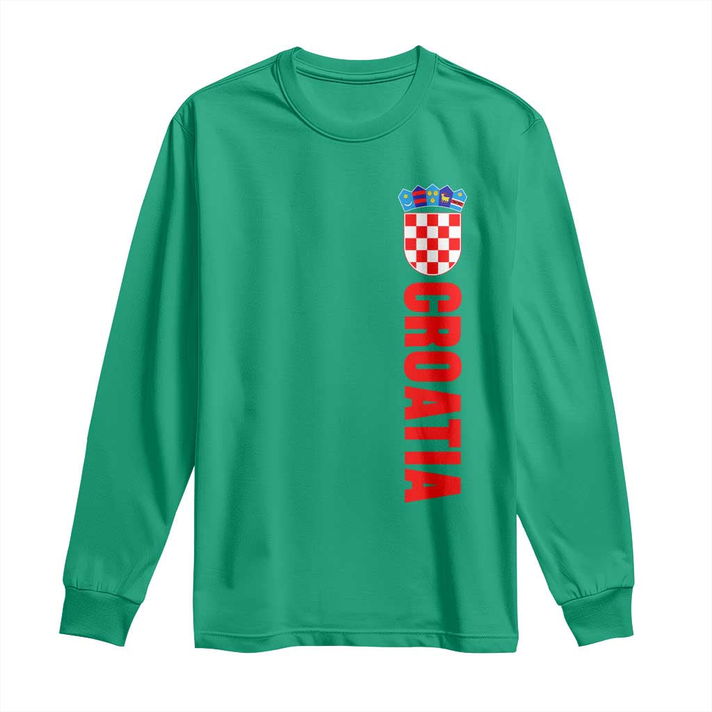 Croatia Long Sleeve Shirt Vintage Hrvatska Zagreb Croatian