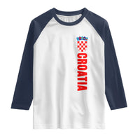 Croatia Raglan Shirt Vintage Hrvatska Zagreb Croatian