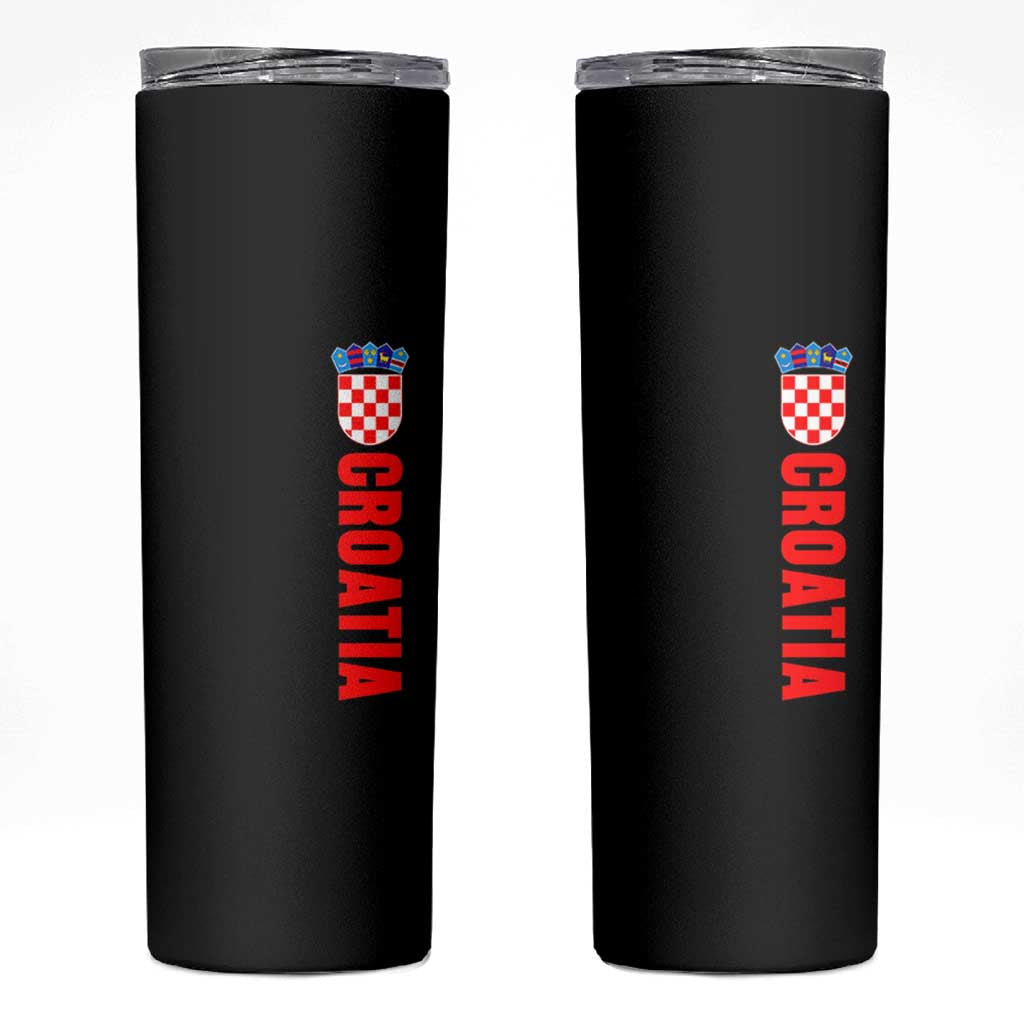 Croatia Skinny Tumbler Vintage Hrvatska Zagreb Croatian