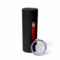 Croatia Skinny Tumbler Vintage Hrvatska Zagreb Croatian