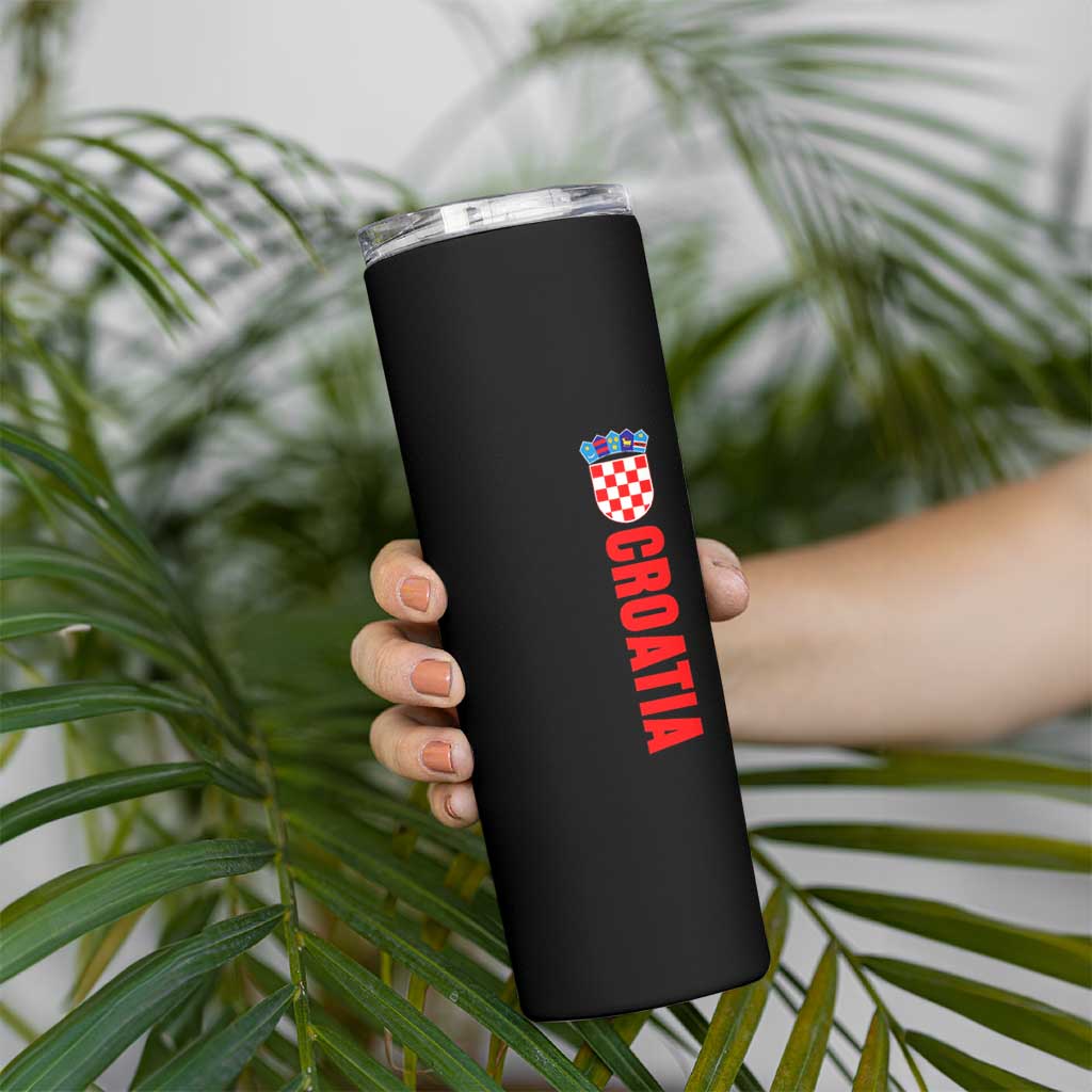 Croatia Skinny Tumbler Vintage Hrvatska Zagreb Croatian