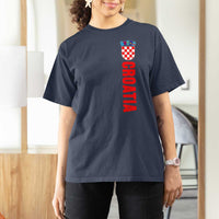 Croatia T Shirt For Women Vintage Hrvatska Zagreb Croatian