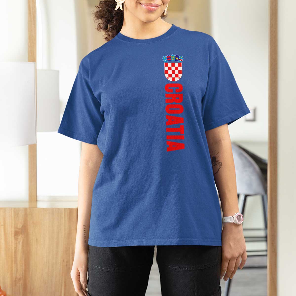 Croatia T Shirt For Women Vintage Hrvatska Zagreb Croatian