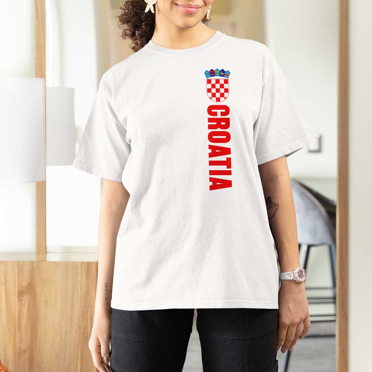 Croatia T Shirt For Women Vintage Hrvatska Zagreb Croatian