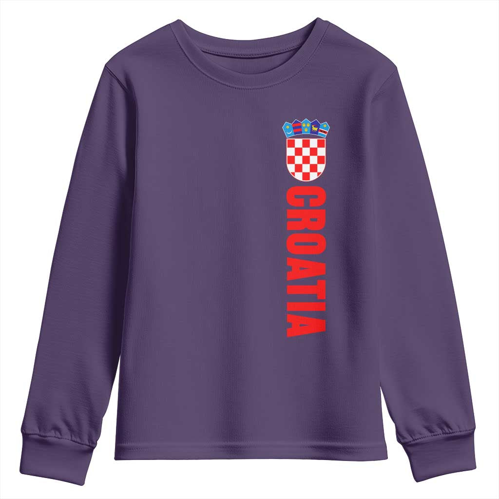 Croatia Youth Sweatshirt Vintage Hrvatska Zagreb Croatian