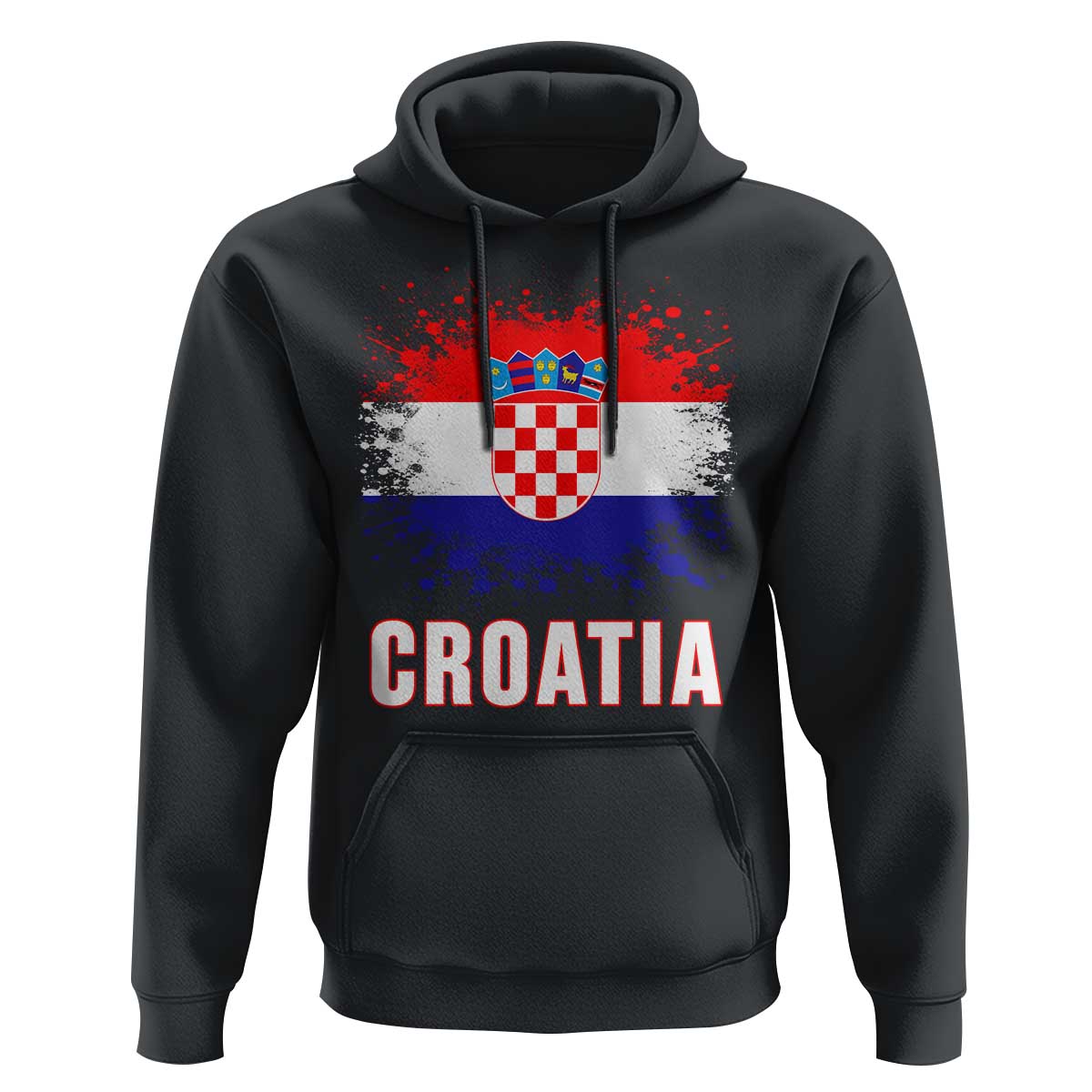 Croatia Hoodie Retro Vintage Watercolors Sport Hrvatska Flag Croatian