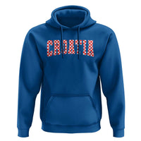 Vintage Croatia Hoodie Retro Varsity Hrvatska Flag Zagreb Croatian