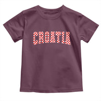 Vintage Croatia Toddler T Shirt Retro Varsity Hrvatska Flag Zagreb Croatian