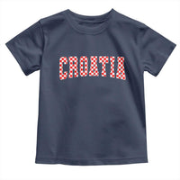 Vintage Croatia Toddler T Shirt Retro Varsity Hrvatska Flag Zagreb Croatian
