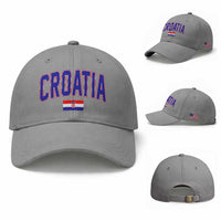 Croatia Flag Baseball Cap Vintage Hrvatska Flag Zagreb Croatian Jersey Retro
