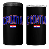 Croatia Flag 4 in 1 Can Cooler Tumbler Vintage Hrvatska Flag Zagreb Croatian Jersey Retro