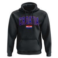 Croatia Flag Hoodie Vintage Hrvatska Flag Zagreb Croatian Jersey Retro
