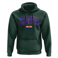 Croatia Flag Hoodie Vintage Hrvatska Flag Zagreb Croatian Jersey Retro