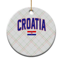 Croatia Flag Ceramic Ornament Vintage Hrvatska Flag Zagreb Croatian Jersey Retro