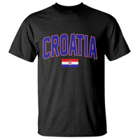 Croatia Flag T Shirt Vintage Hrvatska Flag Zagreb Croatian Jersey Retro