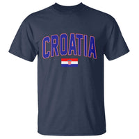 Croatia Flag T Shirt Vintage Hrvatska Flag Zagreb Croatian Jersey Retro
