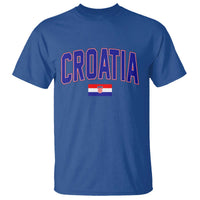 Croatia Flag T Shirt Vintage Hrvatska Flag Zagreb Croatian Jersey Retro