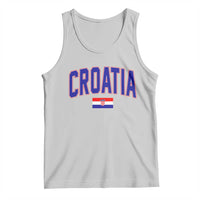 Croatia Flag Tank Top Vintage Hrvatska Flag Zagreb Croatian Jersey Retro