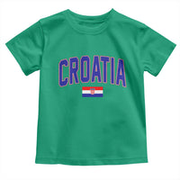 Croatia Flag Toddler T Shirt Vintage Hrvatska Flag Zagreb Croatian Jersey Retro