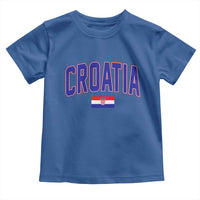 Croatia Flag Toddler T Shirt Vintage Hrvatska Flag Zagreb Croatian Jersey Retro