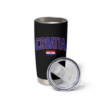 Croatia Flag Tumbler Cup Vintage Hrvatska Flag Zagreb Croatian Jersey Retro