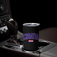 Croatia Flag Tumbler Cup Vintage Hrvatska Flag Zagreb Croatian Jersey Retro