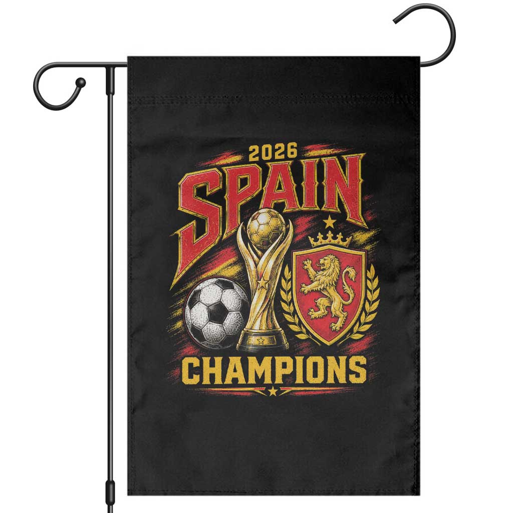 Spain Champions 2026 Garden Flag Spanish Soccer Fan Graphic
