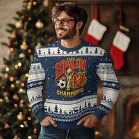 Spain Champions 2026 Ugly Christmas Sweater Spanish Soccer Fan Graphic